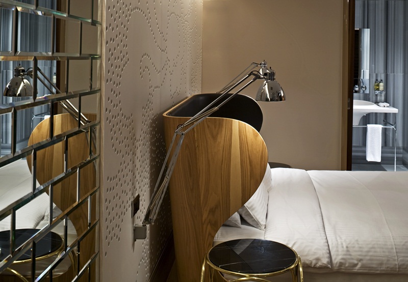 Autoban’s signature modernist style is imprinted on the 17 open-plan Witt Istanbul Hotel rooms.